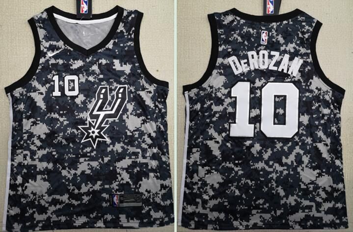 Men San Antonio Spurs #10 Derozan Black City Edition Nike NBA Jerseys->utah jazz->NBA Jersey